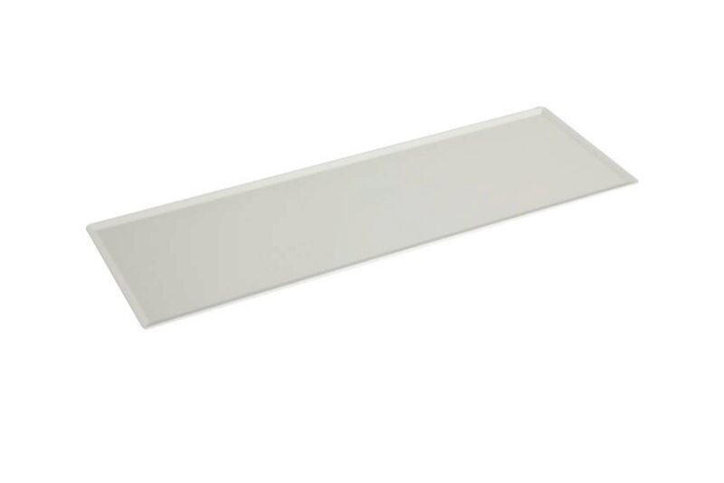 PLATEAU PLEXI BLANC "SMOKE" 60X20CM H5MM
