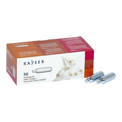 KAYSER GAS CARTRIDGES 50P FOR CREAM SIPHON