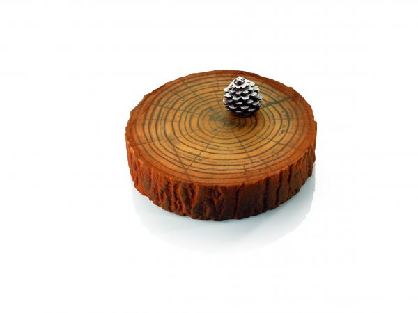 087192 PCB BEDRUKTE VELLEN LOG VOOR DESSERTS 26X26 CM 20STKS ***OP/ORDER***