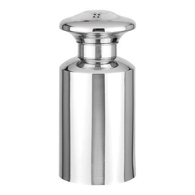 STAINLESS STEEL SALT SHAKER "S" 10CM