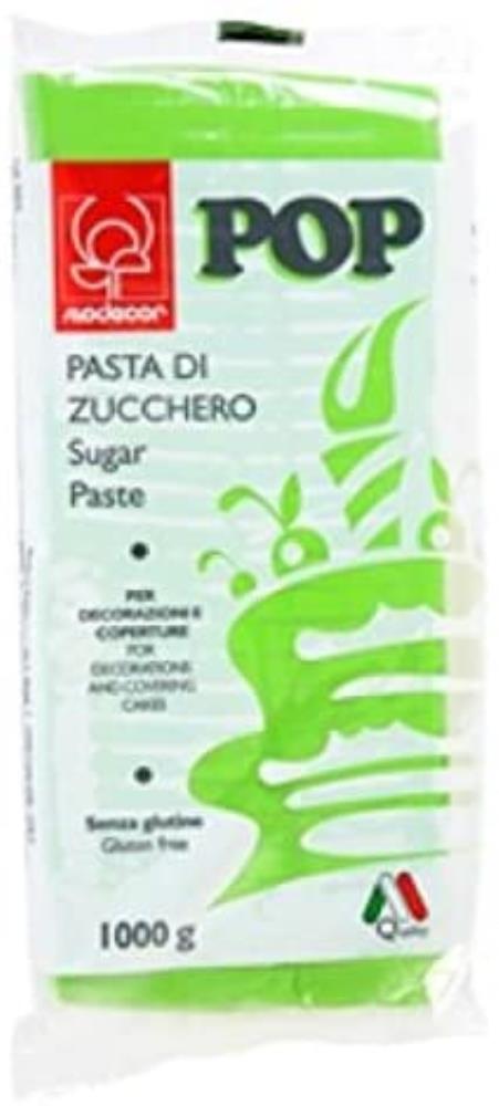 25474 SUIKERPASTA 1KG MODECOR POP GROEN