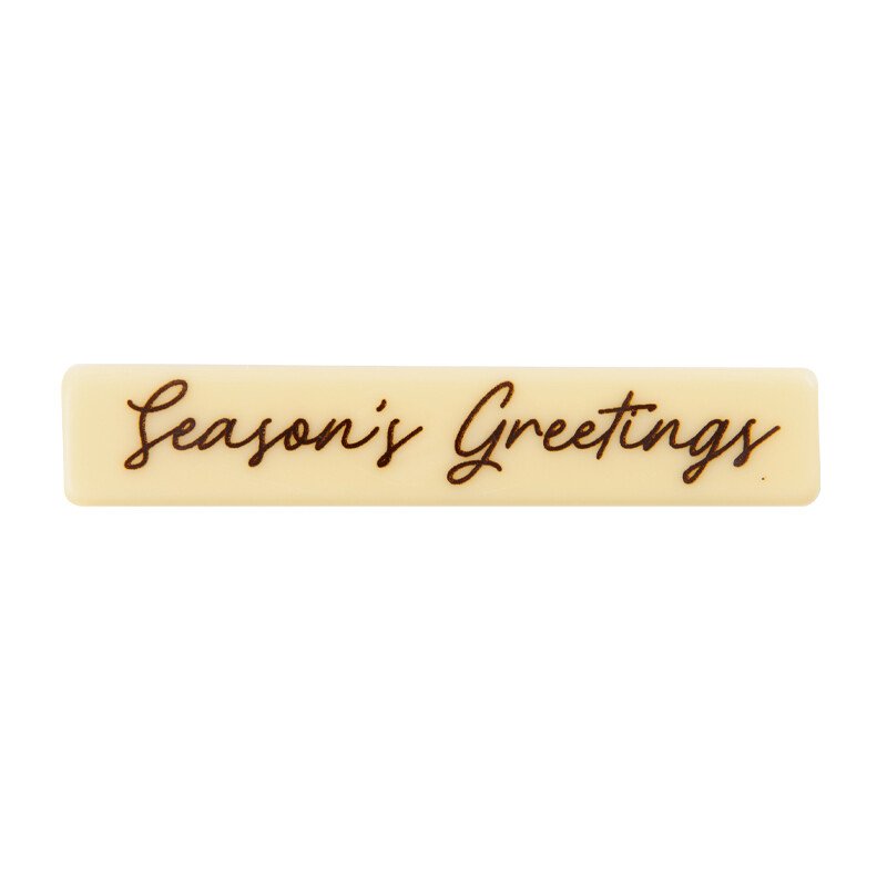 15844 PLAATJE SEASON'S GREETINGS 8X1,5CM 120STKS ***OP BESTELLING***