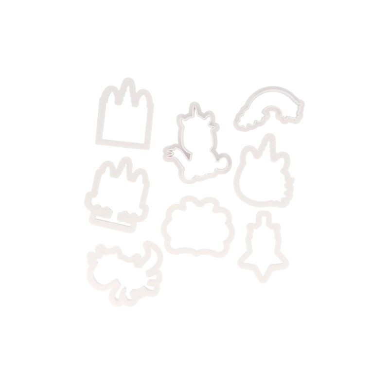 EMPORTE-PCES THEME LICORNE +/- 60MM 8 PCES