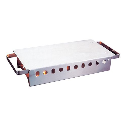 STAINLESS STEEL WARMER WITH 2 CANDLES