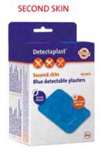 DETECTAPLAST PANSEMENT BLEU SECOND SKIN 5CM X7CM BOITE DE 20 PCES