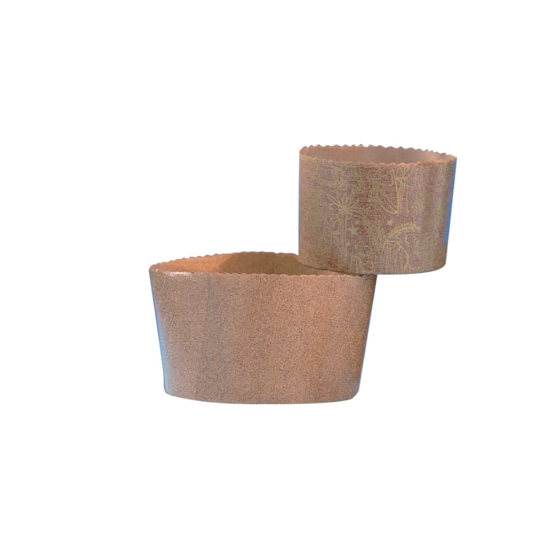 MOULE A PANETTONE PAPIER Ø13,4CM HT9,5CM 200PCS ±500GR
