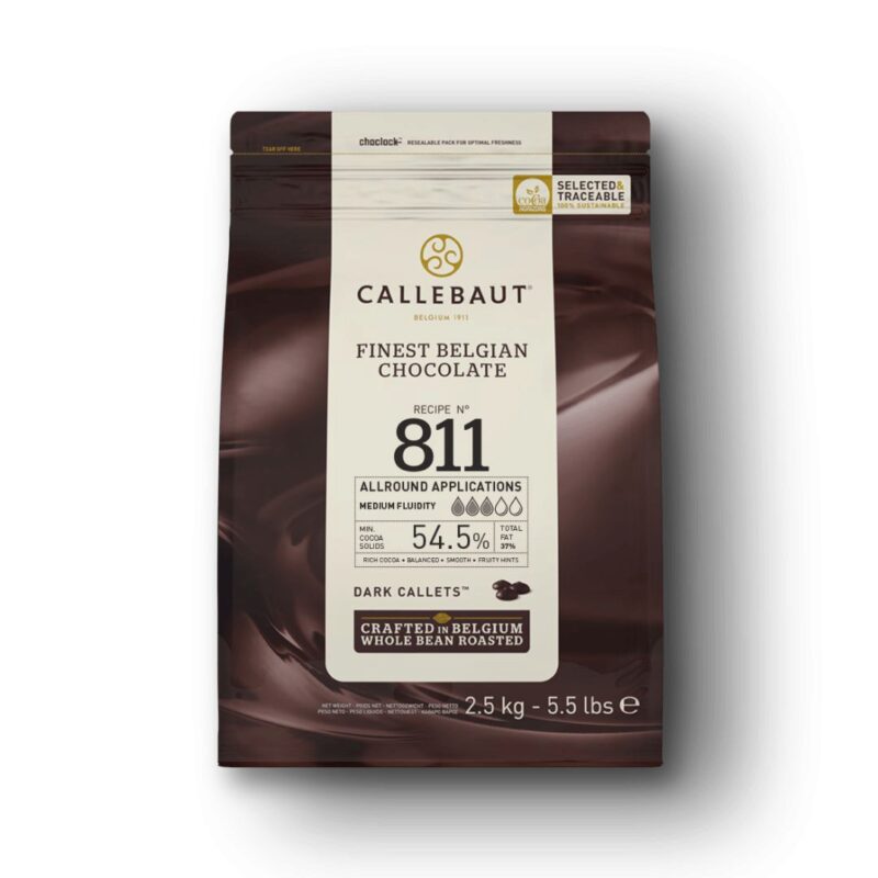 CALLEBAUT 811-E4-U71 FONDANT 55% EN CALLETS 2,5KG