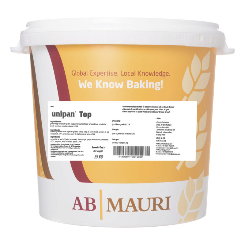 MAURI UNIPAN TOP AMELIORANT PAINS BLANC ET GRIS EN PATE 25KG