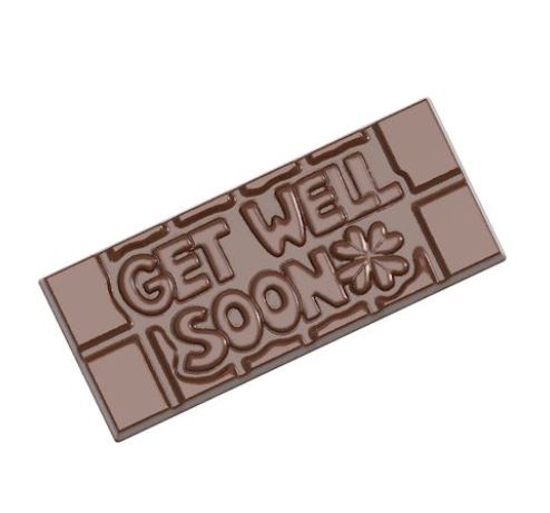 CHOCOLADEVORM TABLET GET WELL SOON CW1201313.5X27.5CM 1X4**45GR