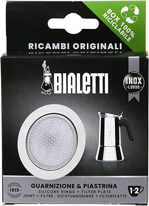 BIALETTI SET 3 PAKKING+FILTER 2T NIEUWE MOKA