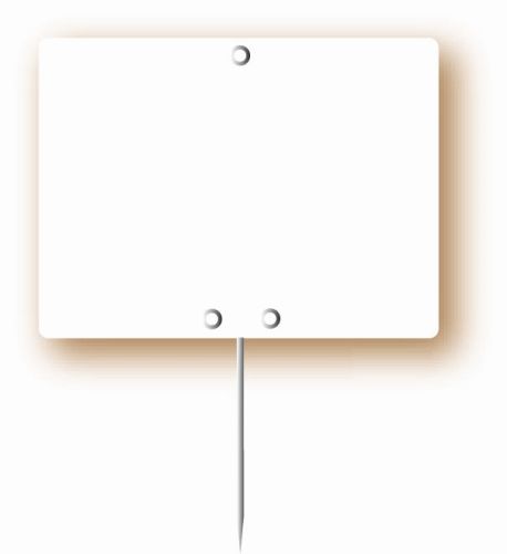 6 X 8 CM WHITE LABEL WITH STAINLESS STEEL SPIKE PACK OF 10 PCES