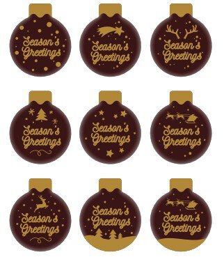 2014535 BOULE DE NOËL SEASON S GREETINGS 2,5CM 300PCS ***S/CDE***