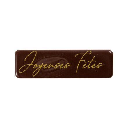 2013978 JOYEUSES FETES BAR DARK CHOCOLATE 45X13MM 200PCS = BOX