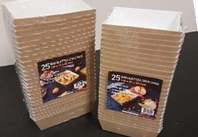 CARDBOARD COOKING TRAY 140X95XHT50MM PACK OF 25 PIECES