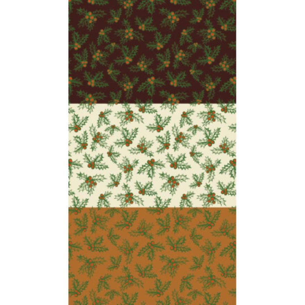 2046002 RODE EN GROENE HULSTBLAD TRANSFER 30 X 40 CM 30 STUKS ***OP BESTELLING***