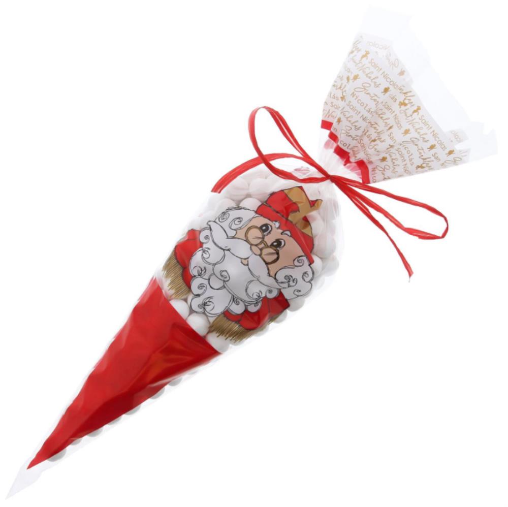 SACHET CONIQUE SAINT NICOLAS  25 X 46 CM 500 GR 50 PCES