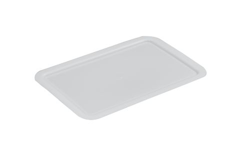 WHITE LID 60X40 FOOD TRAY 10L RECT/PC