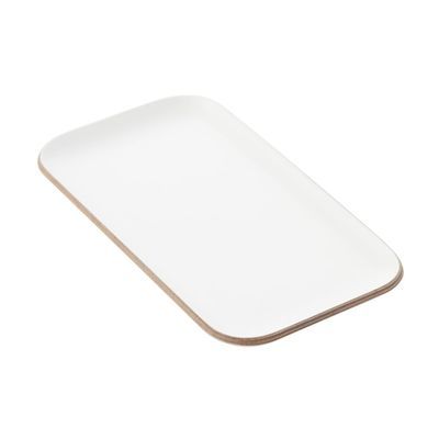 POINT-VIRGULE PLATEAU A SERVIR BLANC 22X12CM