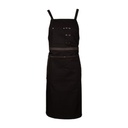 PAVELINNI BARCELONA APRON BLACK FABRIC BIB 100X70CM - 35% COTTON-65% POLYESTER