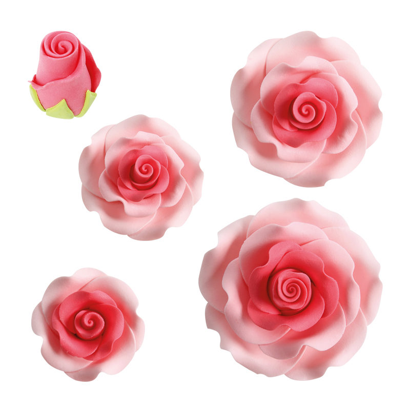 1066015 ASSORTIMENT DE ROSES ROSE FONCÉ  23PCES ***S/CDE***