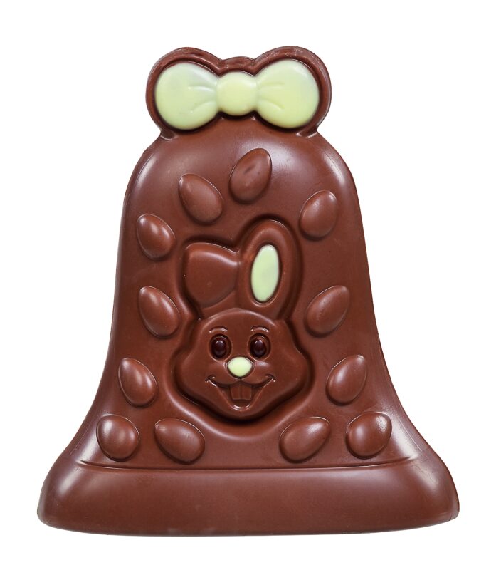 CREUX CLOCHE CHOCOLAT AU LAIT DECORE 12.5CM 4 X 110GR