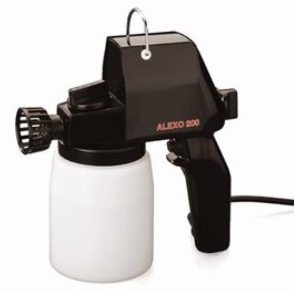 PISTOLET ELECTRIQUE PULVERISATEUR ALEXO 200 60W POUR GRAISSER GODET 700ML