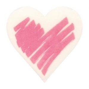 074133 PCB MERINGUE DECORATIONS LOVE 3 CM 6 DESIGNS 270PCES ***S/CD***