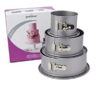 PATISSE SILVER TOP SET 3 MOULES CHARNIERE WEDDING CAKE - MENAGER