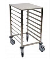 SERVANTE BAS 40/60HT90-8NIVEAUX  1ARRET S/C2 ROUL FREINS-E40- ESP ENTRE 8 NIV 90MM