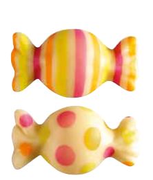 061280 PCB BONBONS CB 2 DESIGNS 4X2,2 CM  78PCES ***S/CD***