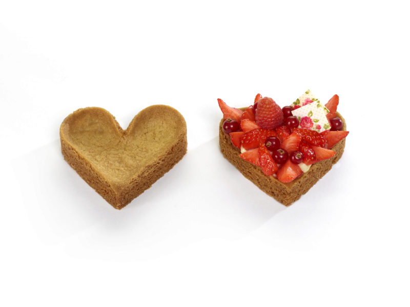 ❄️SABLE BRETON FOND FORME DE COEUR PETIT 9CM "SBHART KLEIN" 80 PCES ***S/CDE***