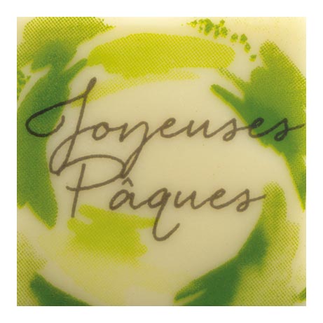 061348 PCB CARRÉS CB UN AIR DE PÂQUES 2 DESIGNS 3,5 CM 120PCES ***S/CD***