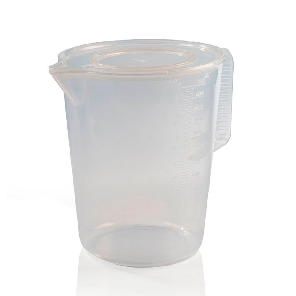 6L GRADUATED THERMO MEASURE WITH LID + HANDLE