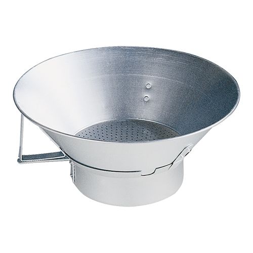 ALUMINIUM FRITES-LEKBAK MET UITNEEMBARE RECEPTACLE VOOR OLIE DIAM 39CM=STUK