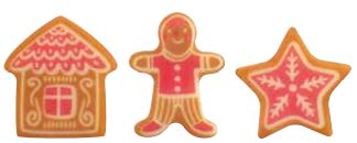 060279 PCB GINGERBREAD CB 3 DESIGNS 150PCES ***S/CD***