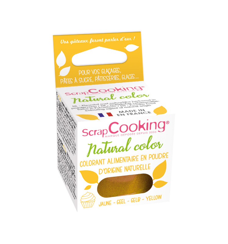 SCRAPCOOKING NATUURLIJKE VOEDSELKLEURSTOF GEEL 10GR