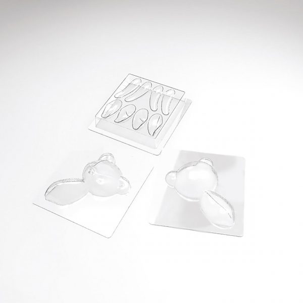 070424 PCB MOLDS TEDDY BEAR FOR 4 PIECES 12PCES***S/CD***