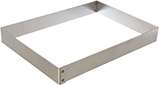 CADRE INOX RECTANGULAIRE 58.5X38.5XHT 4 CMINTÉRIEUR 58X38XHT 4 CM