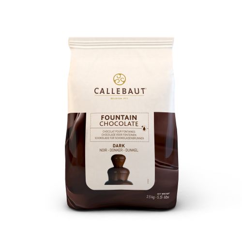 CALLEBAUT CHD-N811FOUNE4-U71 FONTEINCHOCOLADE  DONKER KARTON VAN 8 ZAKKEN X 2,5KG = KG