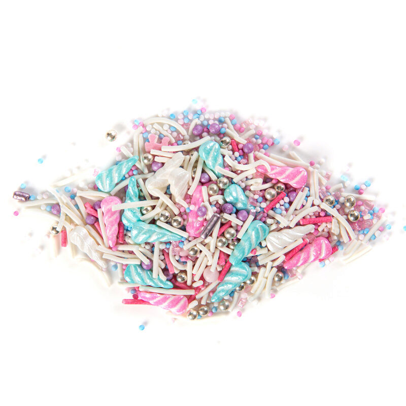 *FF*1061209 ROZE/BLAUW/WITTE EENHOORNMIX IN SUIKER 500G