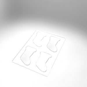 074322 PCB MOULES TABLETTES CHAUSSETTES POUR 8 PIÈCES 17,2X11 CM P. 0,6 CM 2PCES ***S/CD***