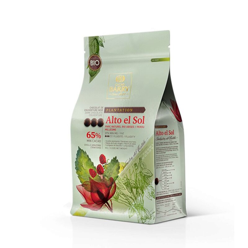 BARRY CHD-P65ALTN-E1-U68 ALTO EL SOL BIO CALLETS   FONDANT 65% KARTON VAN 6 X1KG = KG