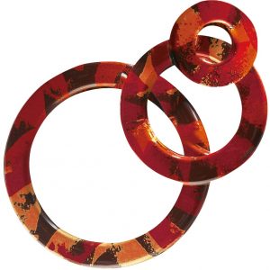 061296 PCB CERCLES AJOURÉS CN CUIVRÉS 3 TAILLES 144PCES ***S/CD***