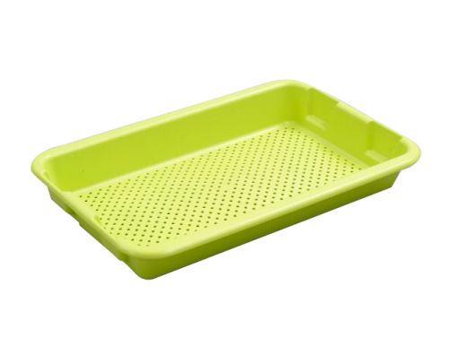 RECTANGULAR COLANDER/DRAINER 10L/PC60X40 HT6CM GREEN
