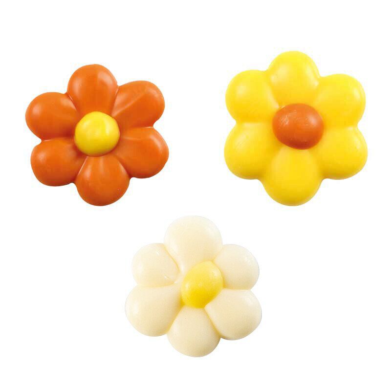 1061059 ORANJE, WITTE, GELE BLOEMEN 240 STUKS***S/CD***
