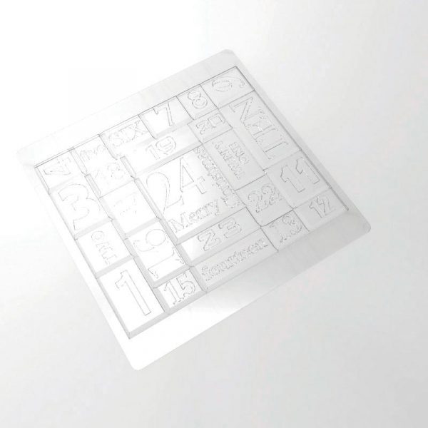 PCB Advent tablet mallen voor 12 stuks 20x16,5 cm ep. 0,7 cm 12 stuks ***s/cd***