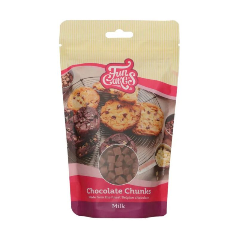 FUNCAKES CHUNKS MELKBAKCHOCOLADE 350GR