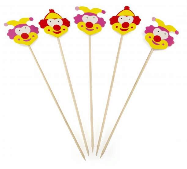 SIER PIQUE CLOWN 19CM PAQUET DE 100 PCES
