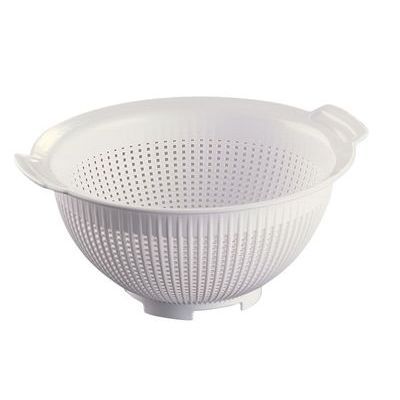 ARAVEN COLANDER 23.5CM WHITE POLYPROPYLENE
