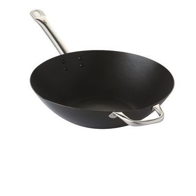 POINT-VIRGULE WOK 36CM ANTI-AANBAK KOOLSTOFSTAAL